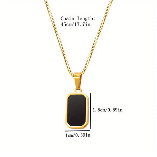 "Geometric Pendant" Necklace – 18K Premium Gold Plated