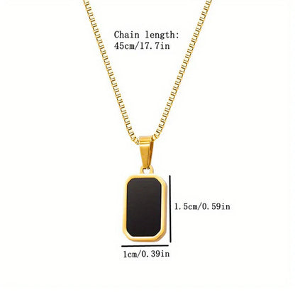 "Geometric Pendant" Necklace – 18K Premium Gold Plated