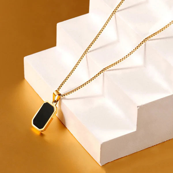 "Geometric Pendant" Necklace – 18K Premium Gold Plated