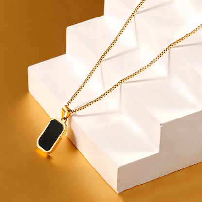 "Geometric Pendant" Necklace – 18K Premium Gold Plated