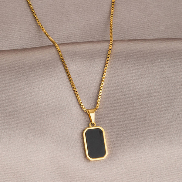 "Geometric Pendant" Necklace – 18K Premium Gold Plated