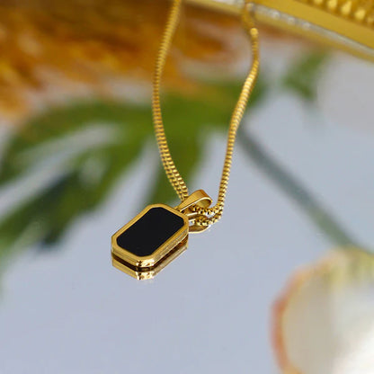 "Geometric Pendant" Necklace – 18K Premium Gold Plated