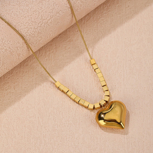 "Heart Themed Pendant" Necklace – 18K Premium Gold Plated