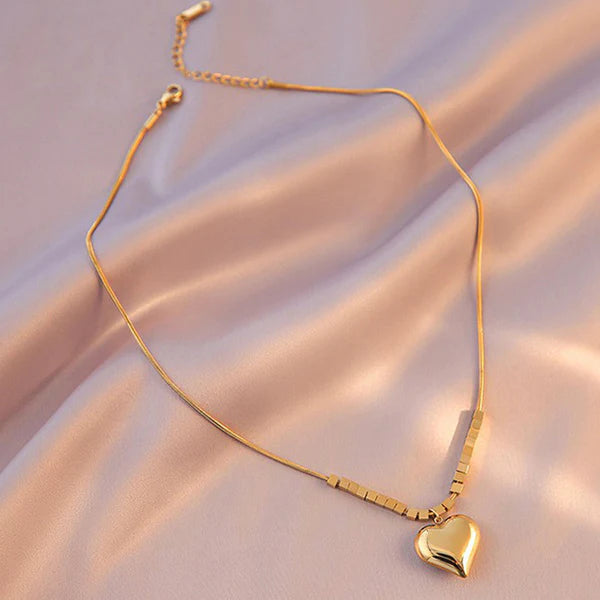 "Heart Themed Pendant" Necklace- 18K Premium Gold Plated