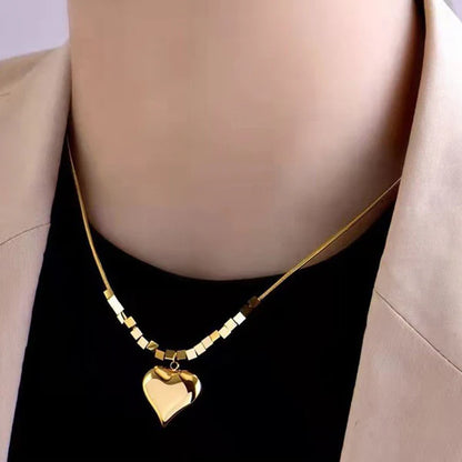 "Heart Themed Pendant" Necklace- 18K Premium Gold Plated