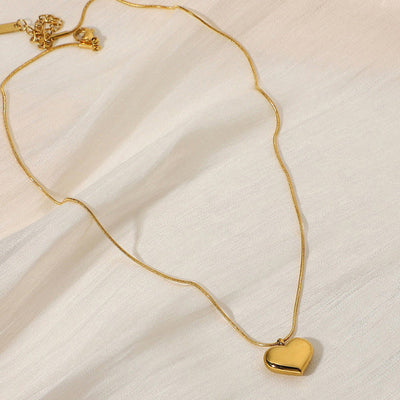 "Heart Themed Pendant" Necklace- 18K Premium Gold Plated