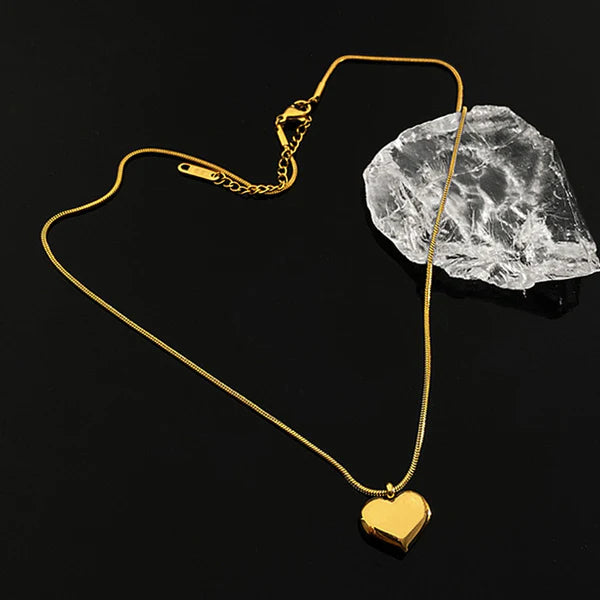 "Heart Themed Pendant" Necklace- 18K Premium Gold Plated