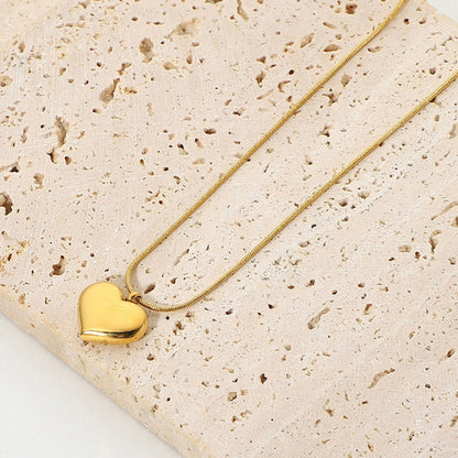 "Heart Themed Pendant" Necklace- 18K Premium Gold Plated