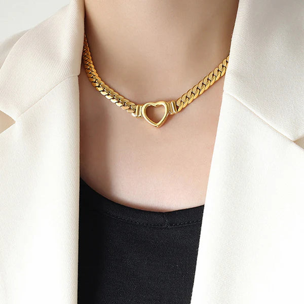 "Heart Themed" Necklace – 18K Premium Gold Plated