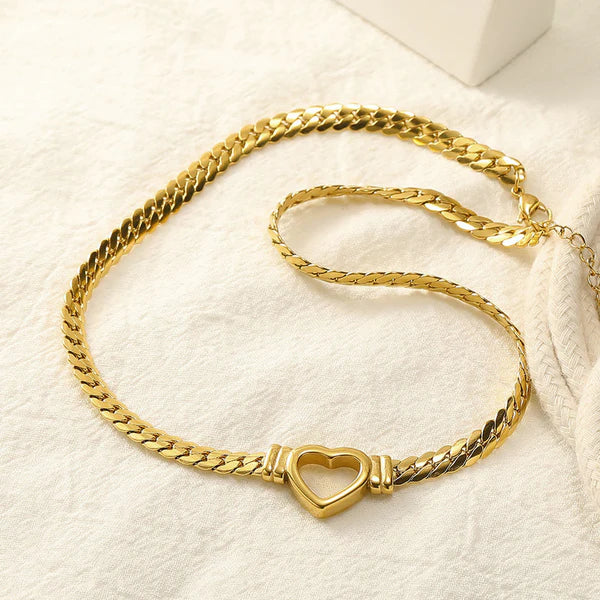 "Heart Themed" Necklace – 18K Premium Gold Plated