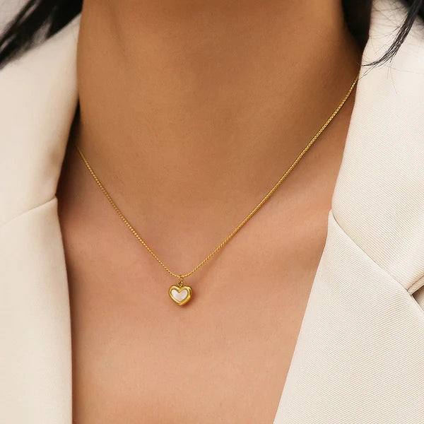 "Heart Themed Pendant" Necklace- 18K Premium Gold Plated