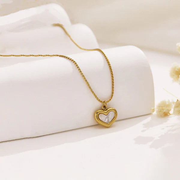 "Heart Themed Pendant" Necklace- 18K Premium Gold Plated