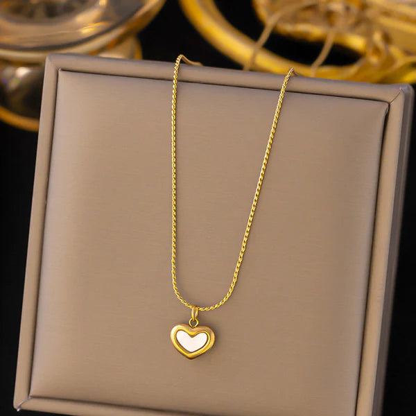 "Heart Themed Pendant" Necklace- 18K Premium Gold Plated