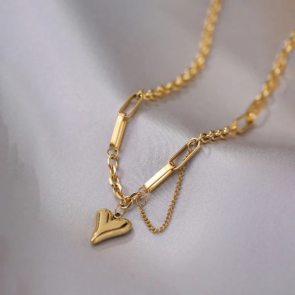 "Heart Themed Charm" Bracelet- 18K Premium Gold Plated