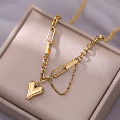 "Heart Themed Charm" Bracelet- 18K Premium Gold Plated