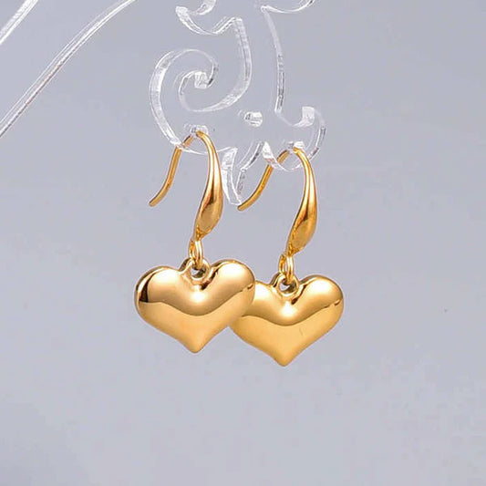 Heart Drop Earrings by Catwalk Hub – product image 8