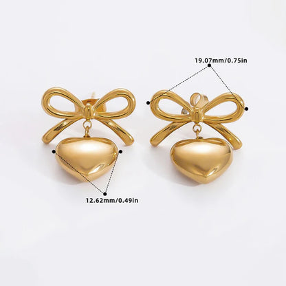 "Heart Themed" Earrings- 18K Premium Gold Plated