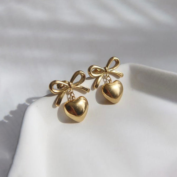 "Heart Themed" Earrings- 18K Premium Gold Plated