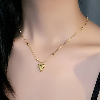 "Heart themed Pendant" Necklace- 18K Premium Gold Plated
