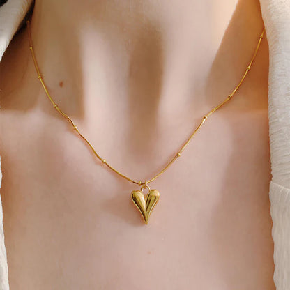 "Heart themed Pendant" Necklace- 18K Premium Gold Plated