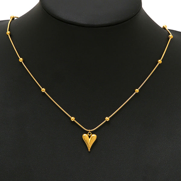 "Heart themed Pendant" Necklace- 18K Premium Gold Plated