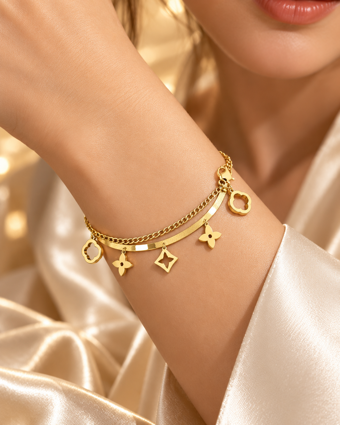Aurelia Gold Charm Bracelet