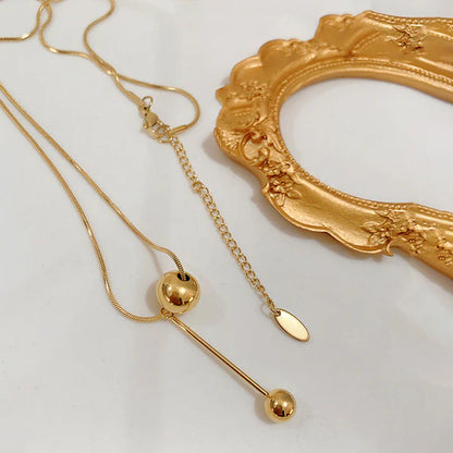 "Spherical Pendant" Necklace- 18K Premium Gold Plated