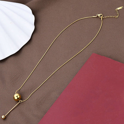 "Spherical Pendant" Necklace- 18K Premium Gold Plated