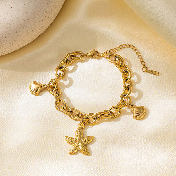 "Star themed Wraparound" Bracelet- 18K Premium Gold Plated