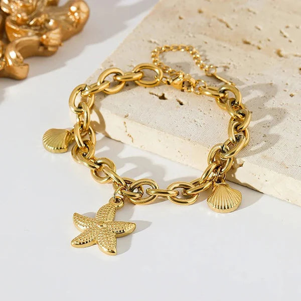 "Star themed Wraparound" Bracelet- 18K Premium Gold Plated
