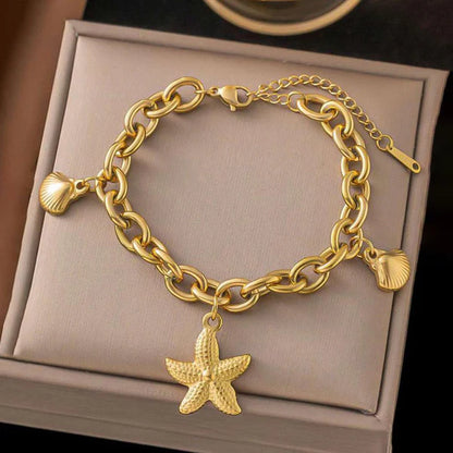 "Star themed Wraparound" Bracelet- 18K Premium Gold Plated