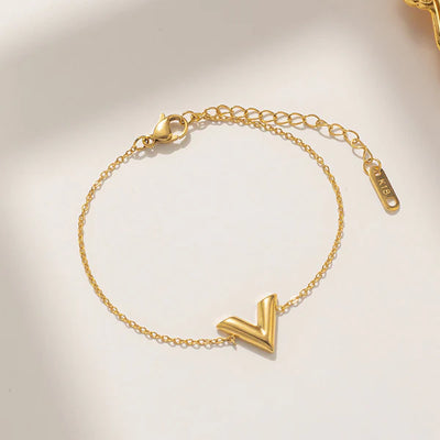 "V-Shaped Wraparound" Bracelet- 18K Premium Gold Plated