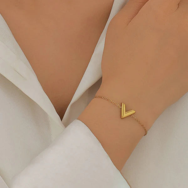 "V-Shaped Wraparound" Bracelet- 18K Premium Gold Plated