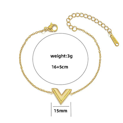 "V-Shaped Wraparound" Bracelet- 18K Premium Gold Plated