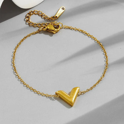 "V-Shaped Wraparound" Bracelet- 18K Premium Gold Plated