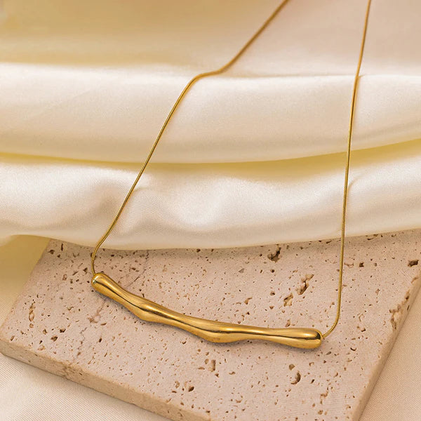 "Arc Chain" Necklace- 18K Premium Gold Plated