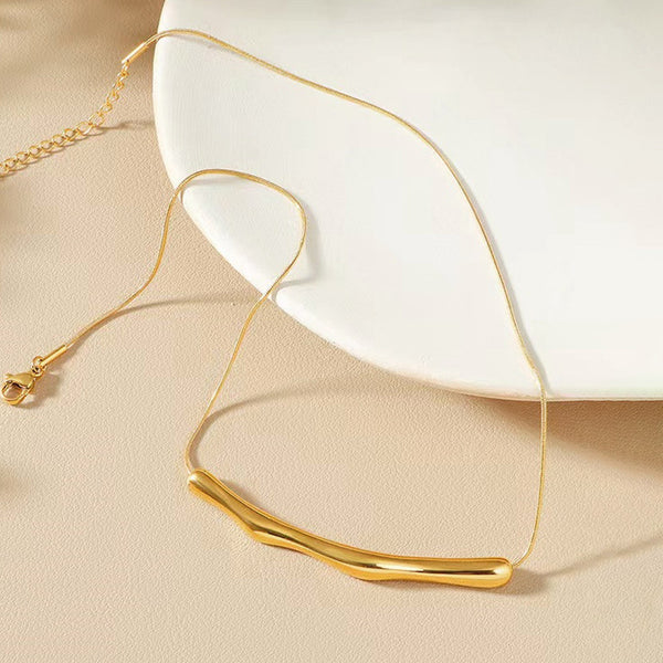 "Arc Chain" Necklace- 18K Premium Gold Plated