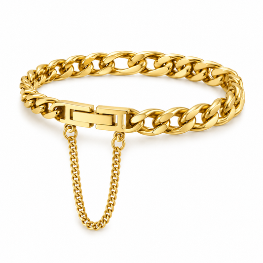 Signature Safety Chain 18K Gold-Plated Bracelet