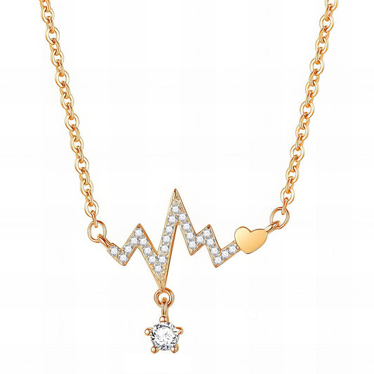 "Zigzag Star" Necklace – 18K Golden Charm