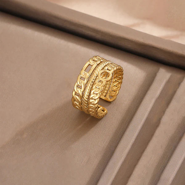 "Finger Ring" Ring- 18K Premium Gold Plated