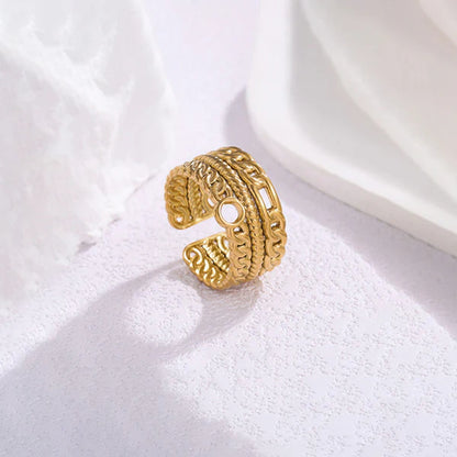 "Finger Ring" Ring- 18K Premium Gold Plated