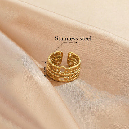 "Finger Ring" Ring- 18K Premium Gold Plated