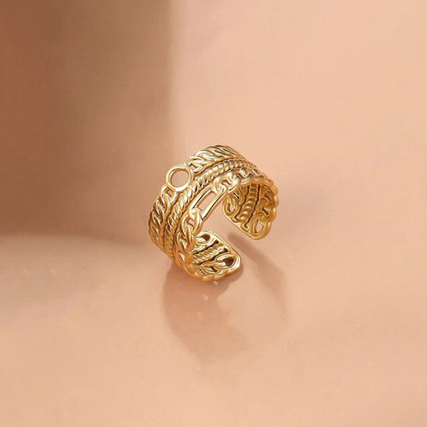 "Finger Ring" Ring- 18K Premium Gold Plated