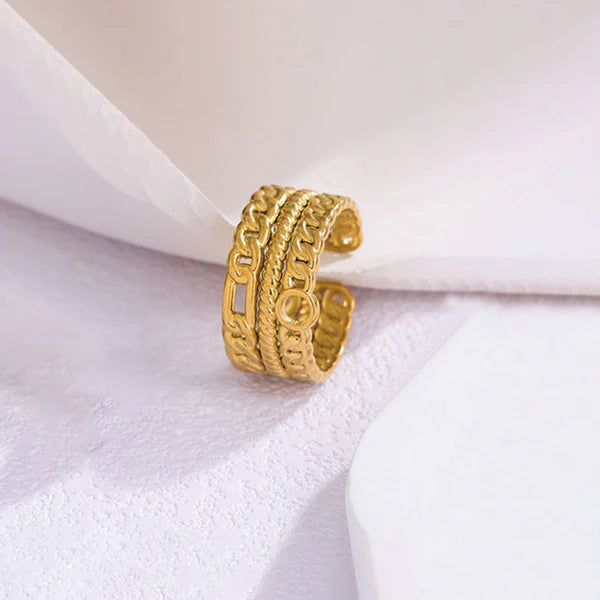 "Finger Ring" Ring- 18K Premium Gold Plated