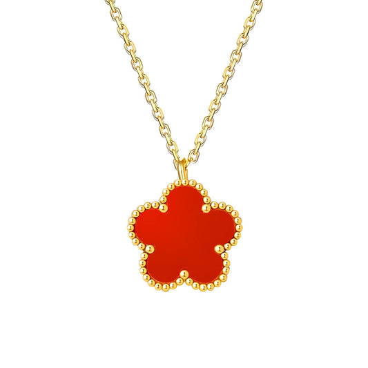 "Flower" Necklace – 18K Gold Elegance
