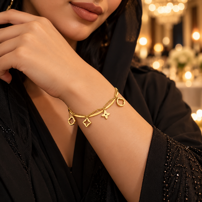 Aurelia Gold Charm Bracelet