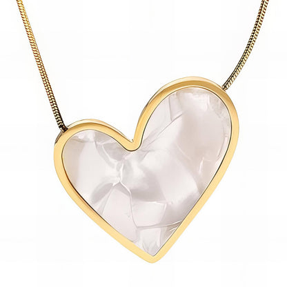 "Classic Heart" Necklace – 18K Gold Elegance