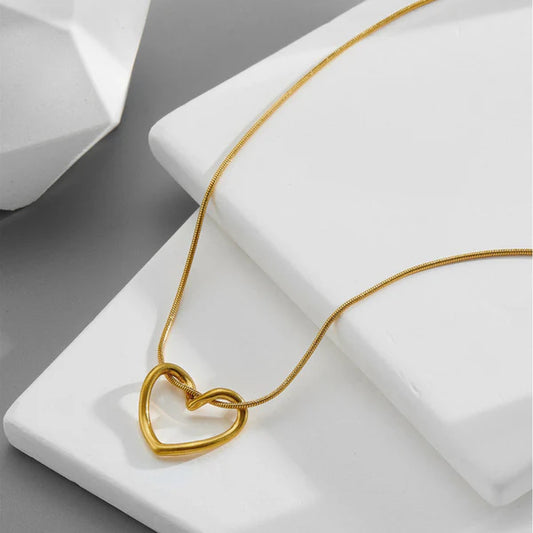 Essential Heart Pendant Necklace by Catwalk Hub