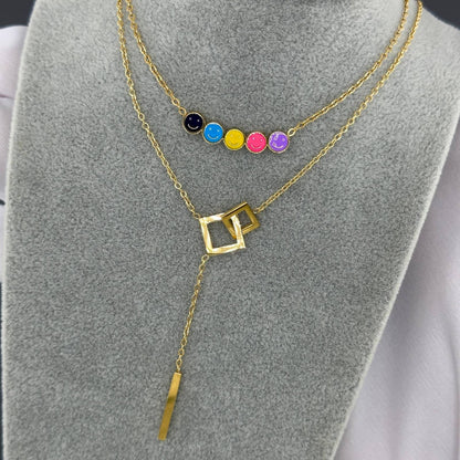 “Golden Bar” Necklace – 18K Modern Minimal Charm