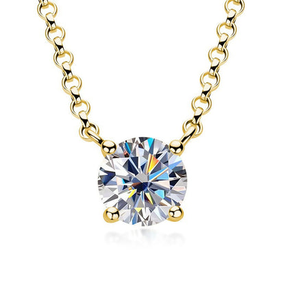 “Ocean Glow” Necklace – 18K Gold Radiance